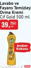 CİF GOLD LAVABO VE FAYANS TEMİZLEYİCİ OVMA KREMİ 500 ML